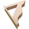 Ekena Millwork 7 1/2-in W x 38-in D x 46-in H Funston Slat Rough Cedar Woodgrain TimberThane Outlooker, Primed Tan OUTUR075X38X46FST24RCPR - alternate 3